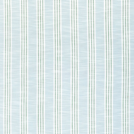 Southport Stripe Fabric by Thibaut in Seafoam & Kelly Green (W73485)