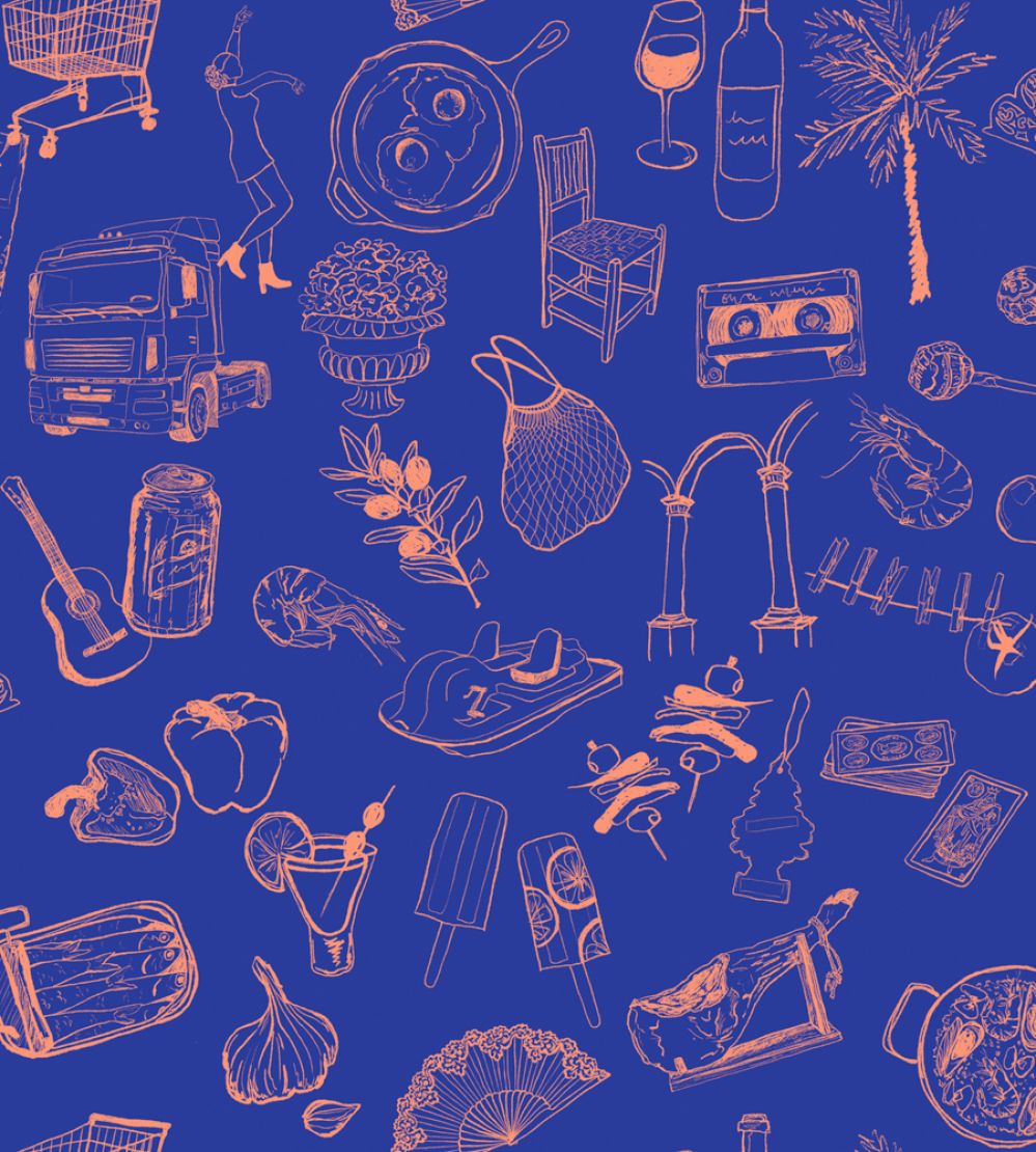 Souvenirs Wallpaper by Tres Tintas Scarlet