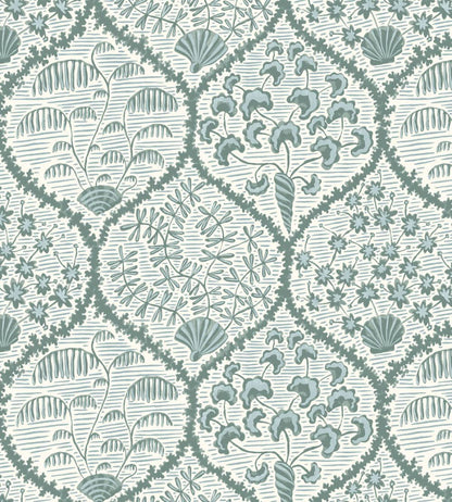 Sowerby Wallpaper by Josephine Munsey Osney Blue and Cotswold White