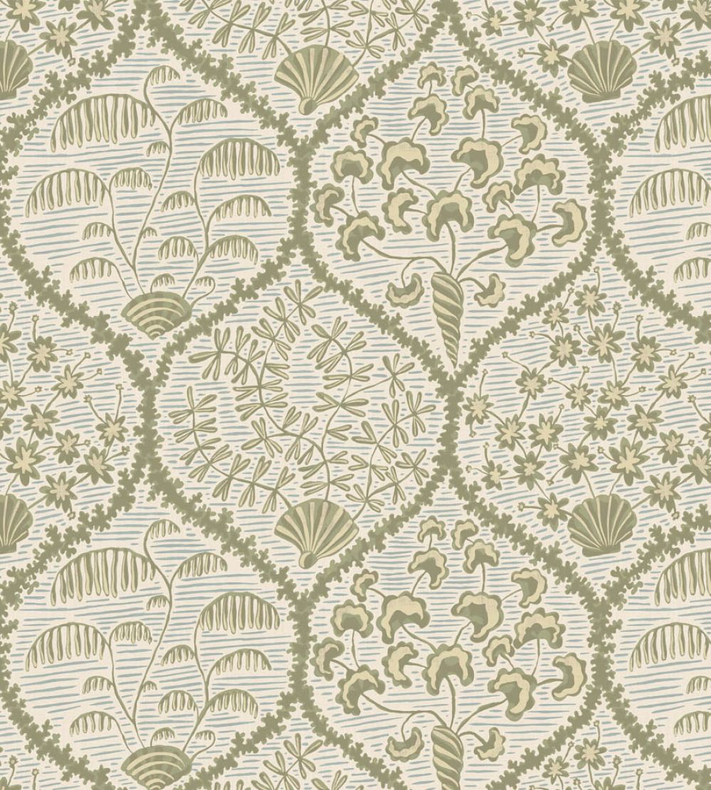 Sowerby Wallpaper by Josephine Munsey Soft Olive and Shortwood