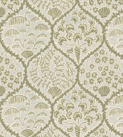 Sowerby Wallpaper by Josephine Munsey Soft Olive and Shortwood