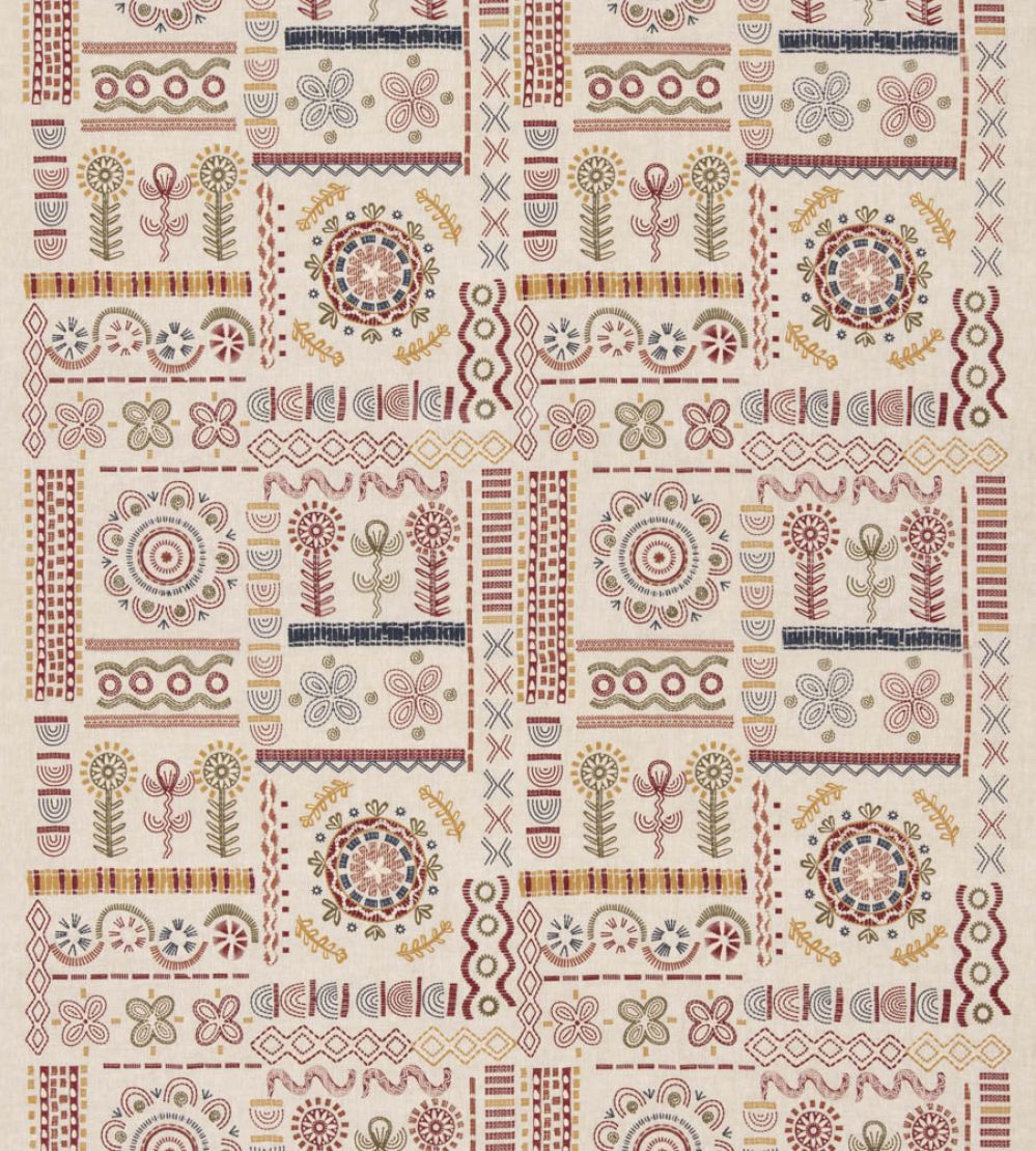 Spin Off Fabric by GP & J Baker Red/Green