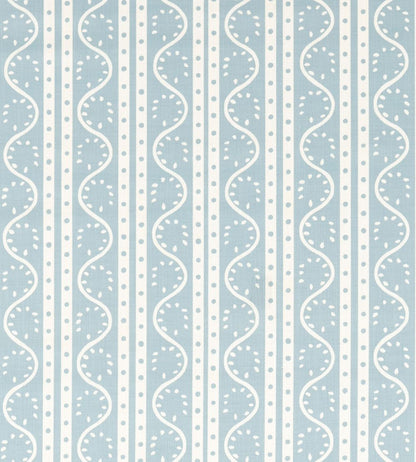 Split Pea Print Fabric by Scion Coast Blue