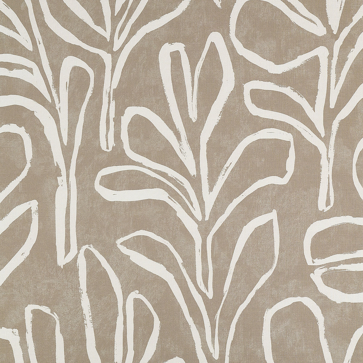 Sprig Silhouette Wallpaper by Phillip Jeffries in Fawn Flourish (PJ 10305)