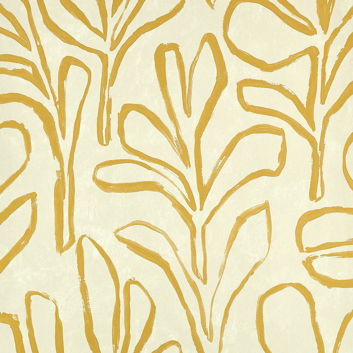 Sprig Silhouette Wallpaper by Phillip Jeffries in Honey Lace (PJ 10308)