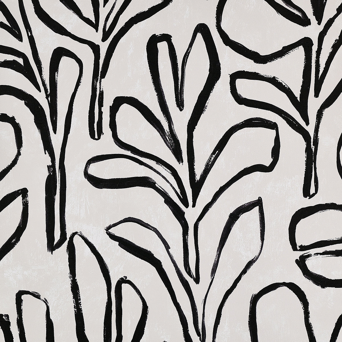 Sprig Silhouette Wallpaper by Phillip Jeffries in Sleek Links (PJ 10311)