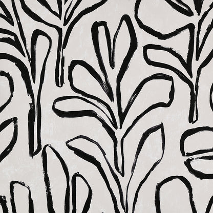 Sprig Silhouette Wallpaper by Phillip Jeffries in Sleek Links (PJ 10311)