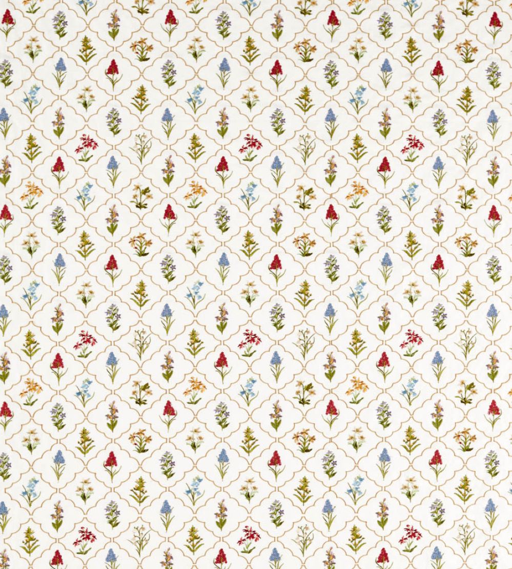 Spring Meadows Embroidery Fabric by Sanderson Chintz