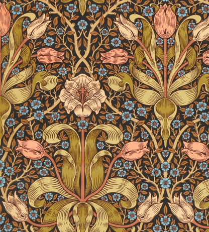 Spring Thicket Velvet Fabric by Morris & Co Old Fashioned