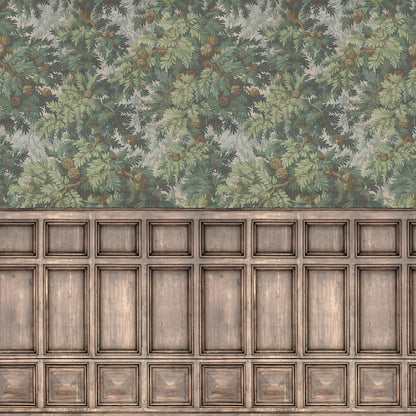 Spruce Forest Panels mural by Rebel Walls