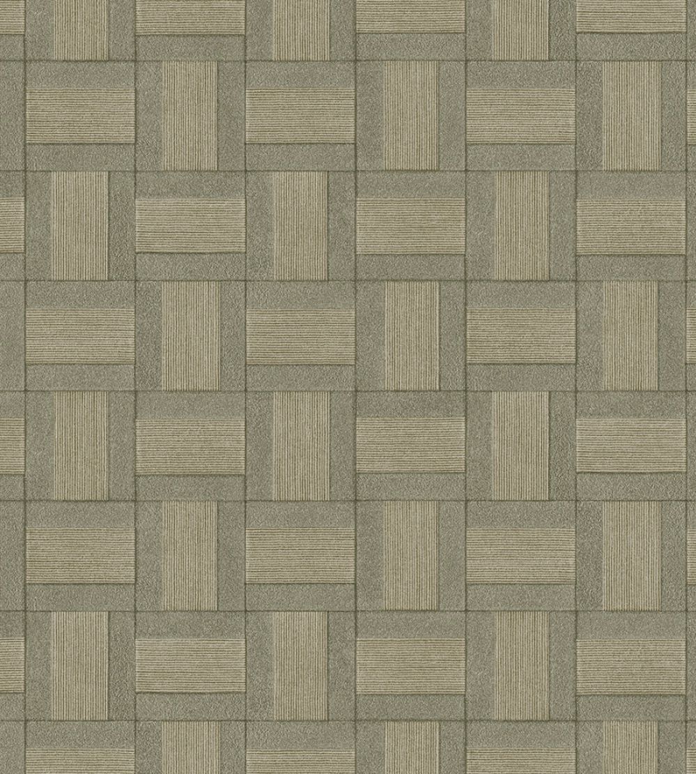 Squares Wallpaper by Eijffinger Green