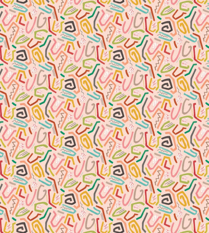 Squiggle Wallpaper by Ohpopsi Coral Twist