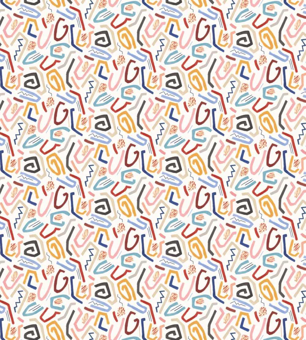 Squiggle Wallpaper by Ohpopsi Lapis & Honey