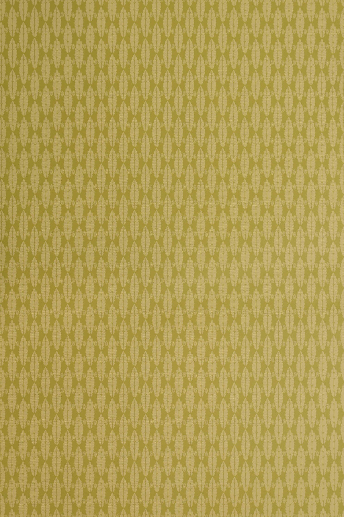Squirrel Leaf Wallpaper by Jean Monro in Lime