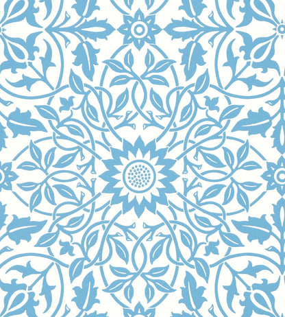 St James Ceiling Wallpaper by Morris & Co China Blue