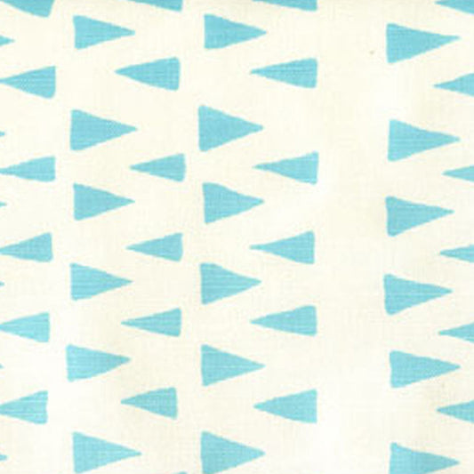 St Jean Stripe Turquoise on Tint fabric by Alan Campbell