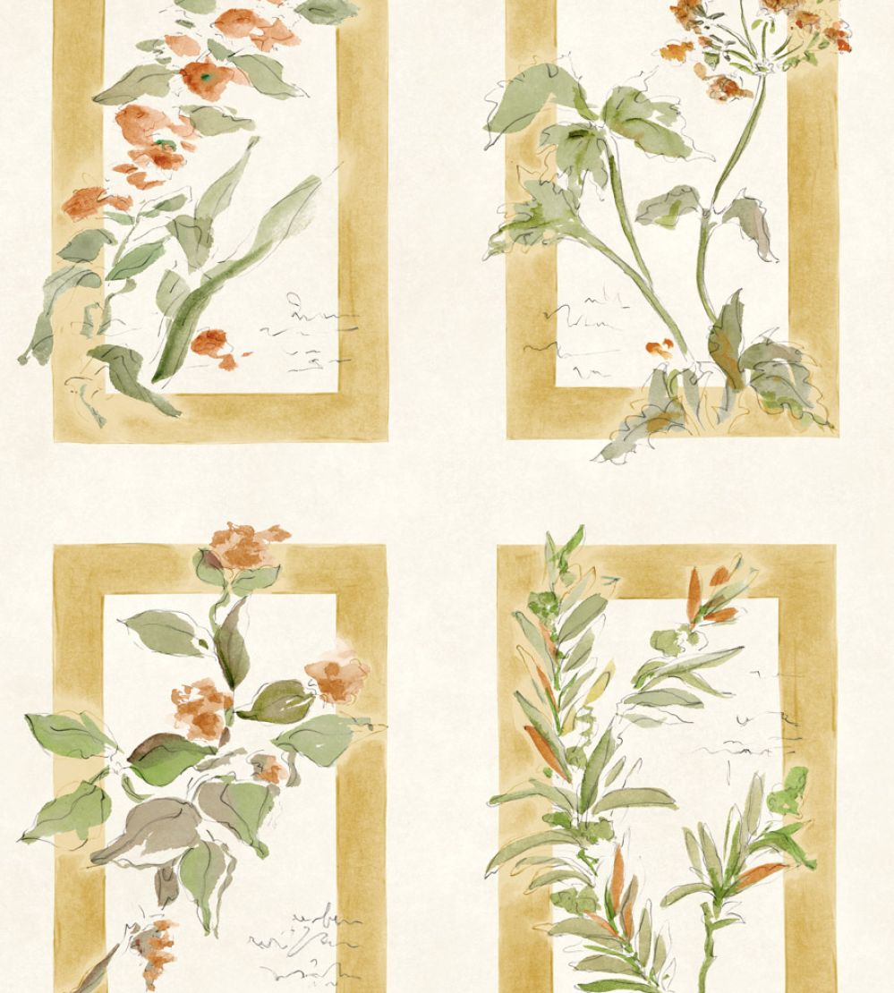 Sta Cruz Wallpaper by Coordonne Ocre