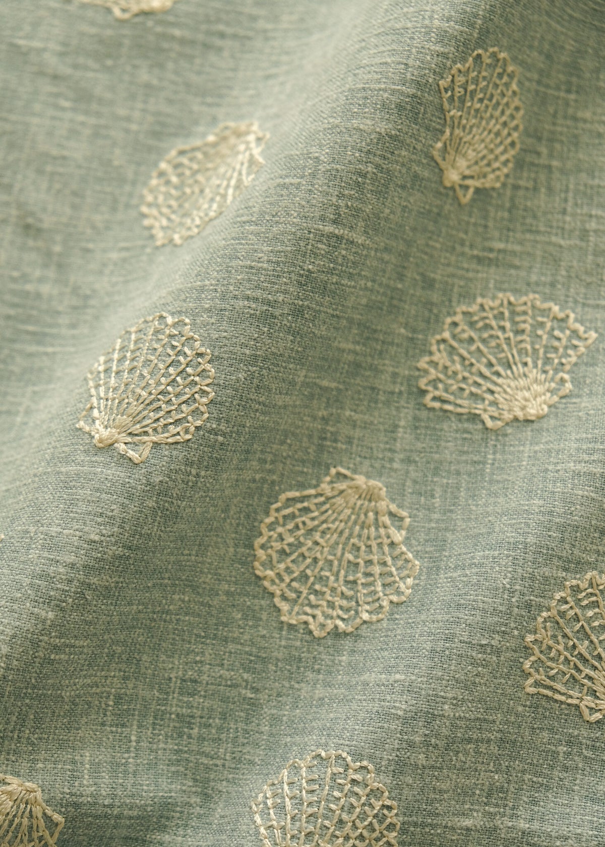 Sta Maria fabric by Coordonné in Aqua, flat pattern view