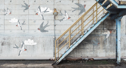 Stairway Graffiti Mural by Rebel Walls | The ReBorn House