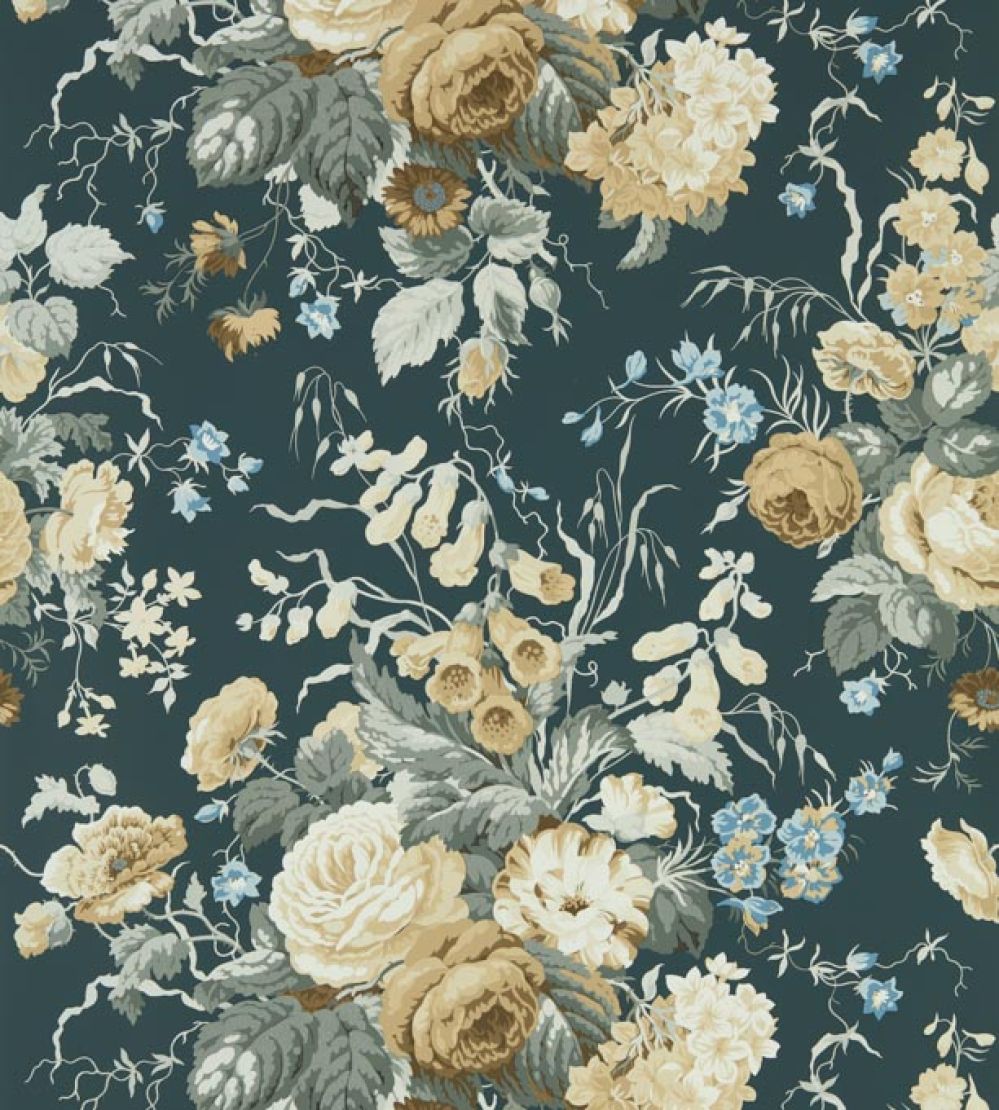 Stapleton Park Wallpaper by Sanderson Ink/Broncho