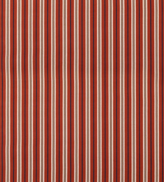 Starboard Stripe Fabric by Mulberry Home Red/Indigo