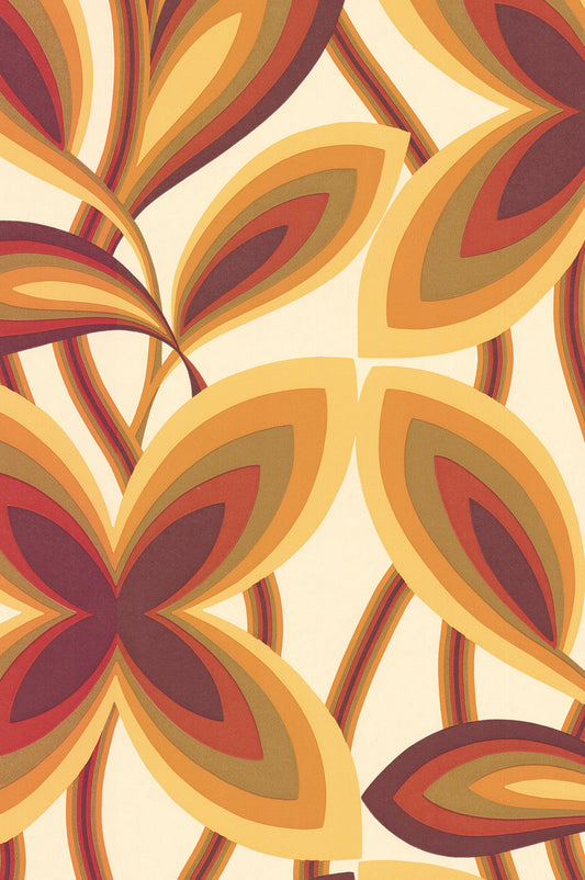 Starflower wallpaper by Little Greene in Marigold