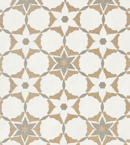 Stellar Fabric by Vanderhurd Khaki & Grey/Moonstone