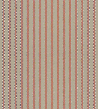 Stiched Stripe Wallpaper by Langelid Von Bromssen Coral