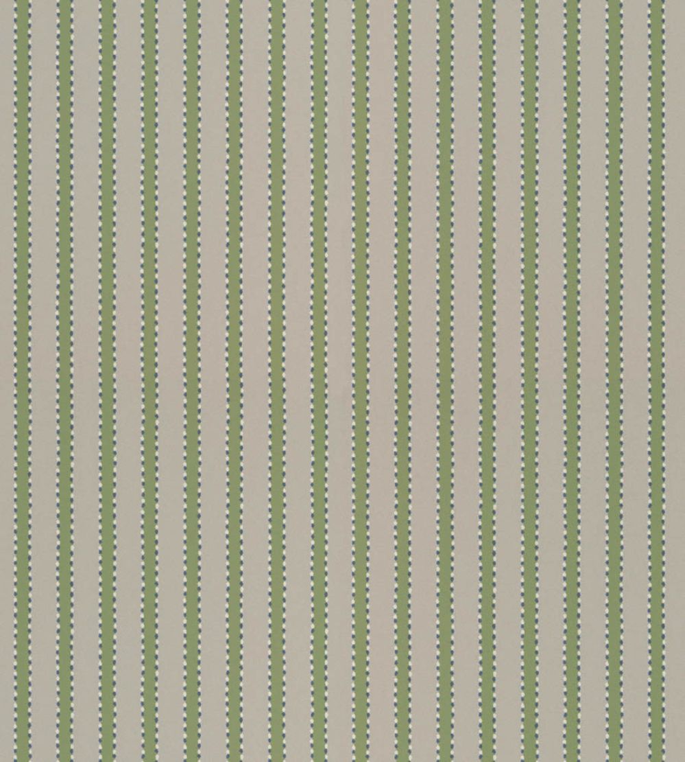 Stiched Stripe Wallpaper by Langelid Von Bromssen Leaf Green