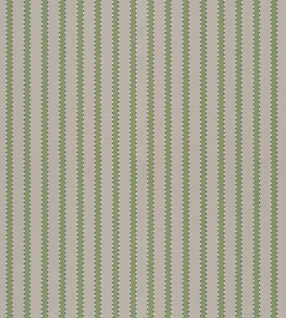 Stiched Stripe Wallpaper by Langelid Von Bromssen Leaf Green