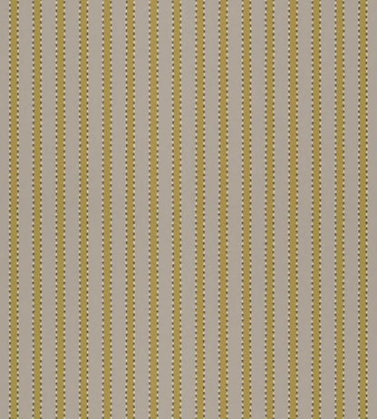 Stiched Stripe Wallpaper by Langelid Von Bromssen Mustard