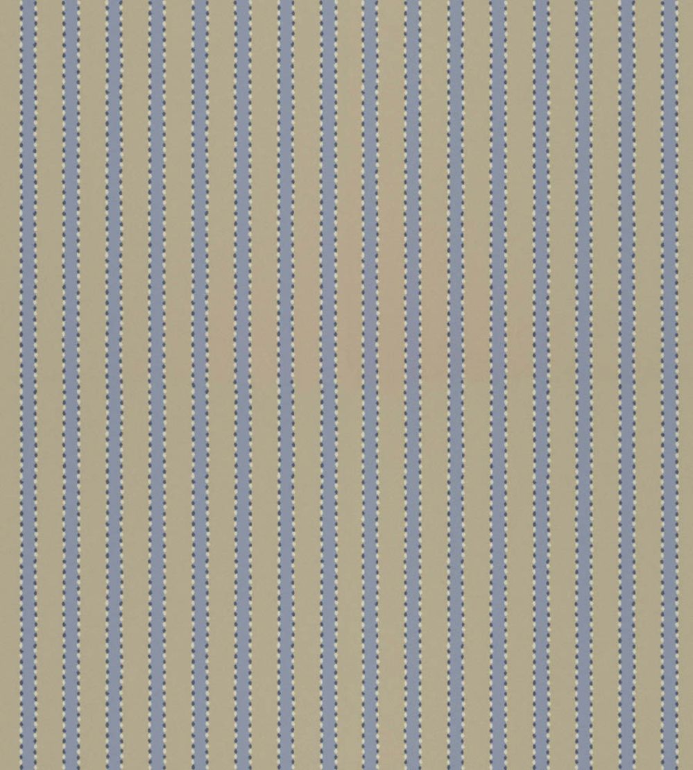 Stiched Stripe Wallpaper by Langelid Von Bromssen Washed Denim