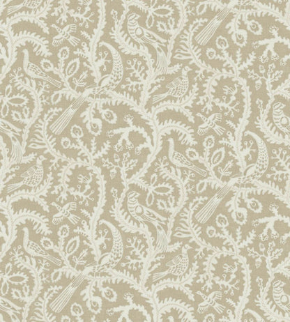 Stitched Birds Wallpaper by Josephine Munsey Greige