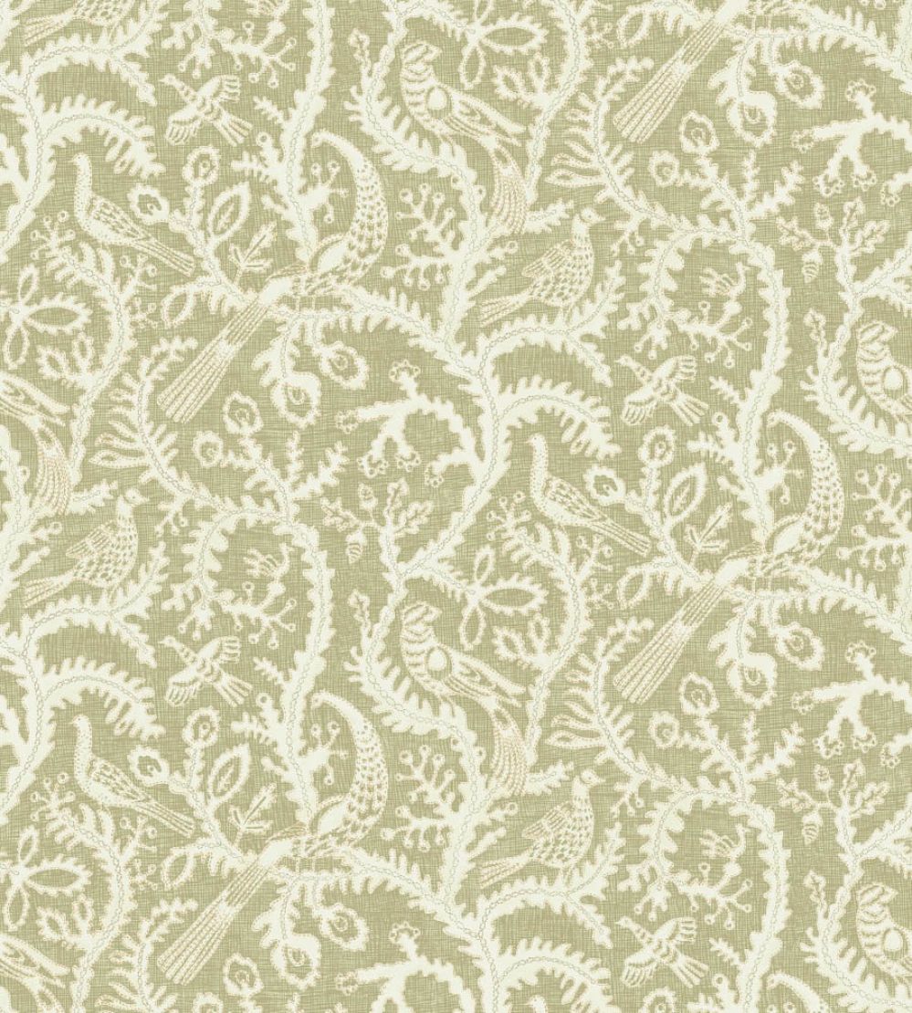 Stitched Birds Wallpaper by Josephine Munsey Sage