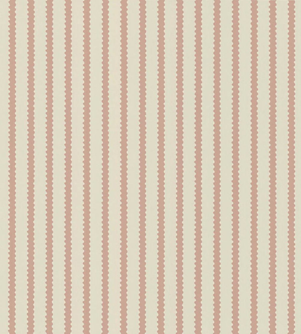 Stitched Stripe Wallpaper by Langelid Von Bromssen Burnt Rose
