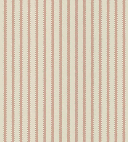 Stitched Stripe Wallpaper by Langelid Von Bromssen Burnt Rose
