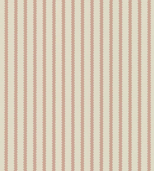 Stitched Stripe Wallpaper by Langelid Von Bromssen Burnt Rose