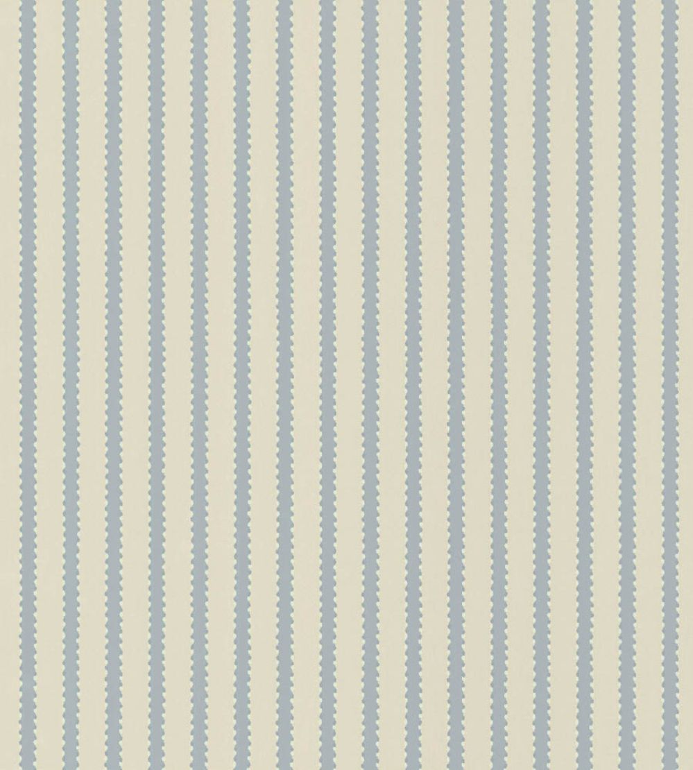 Stitched Stripe Wallpaper by Langelid Von Bromssen Faded Denim