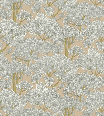 Stockend Woods Wallpaper by Josephine Munsey Stepping Stone and Cotswold White