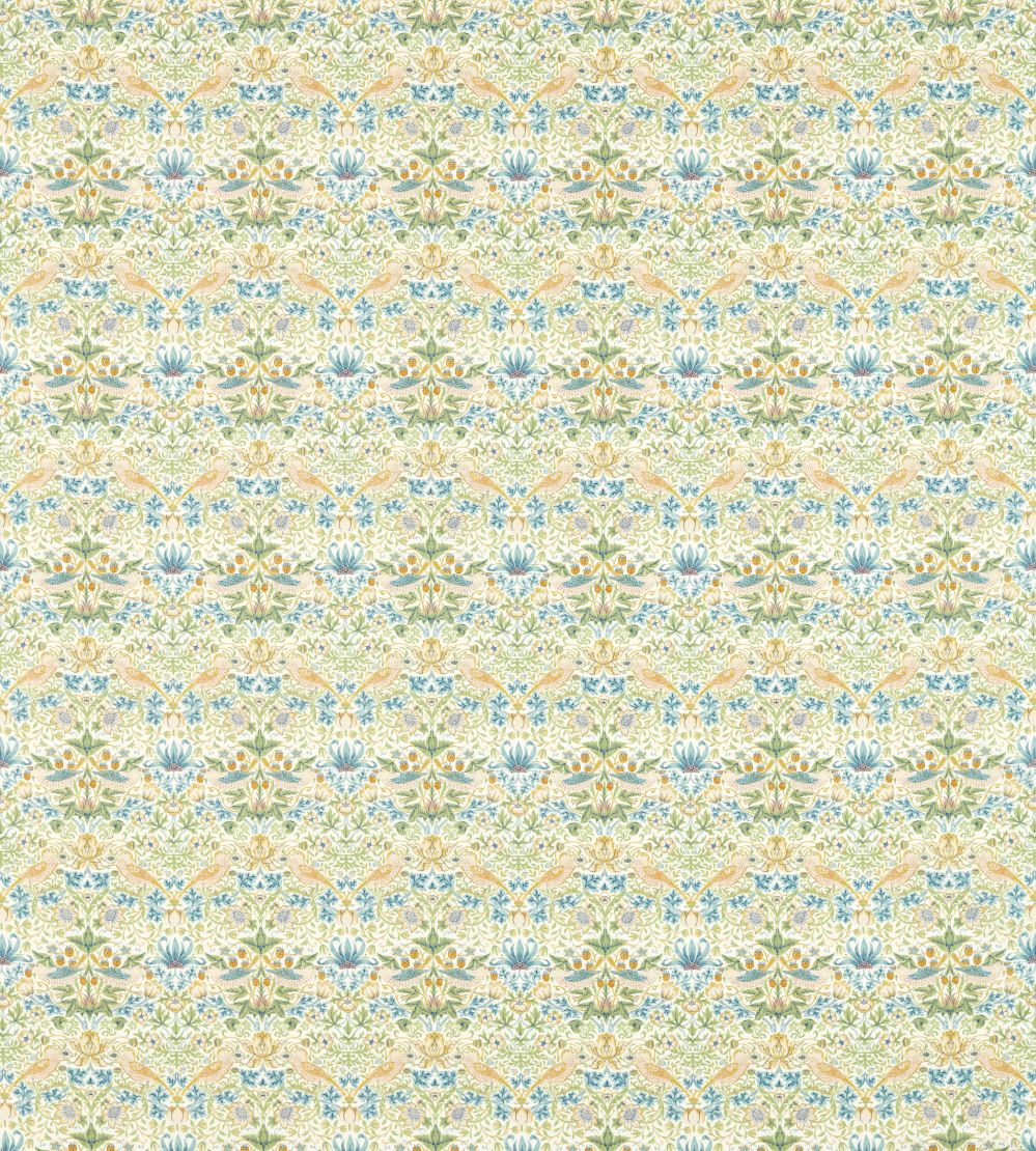 Strawberry Thief Fabric by Clarke & Clarke Apple/Blush