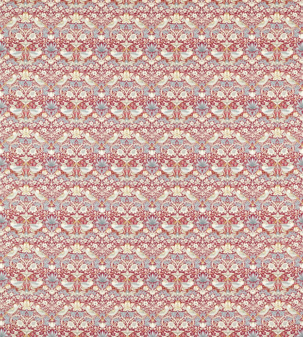 Strawberry Thief Fabric by Clarke & Clarke Plum