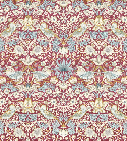 Strawberry Thief Wallpaper by Clarke & Clarke Plum