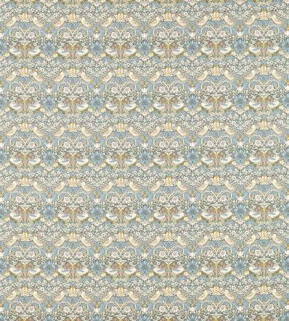 Strawberry Thief Fabric by Clarke & Clarke Slate/Blush
