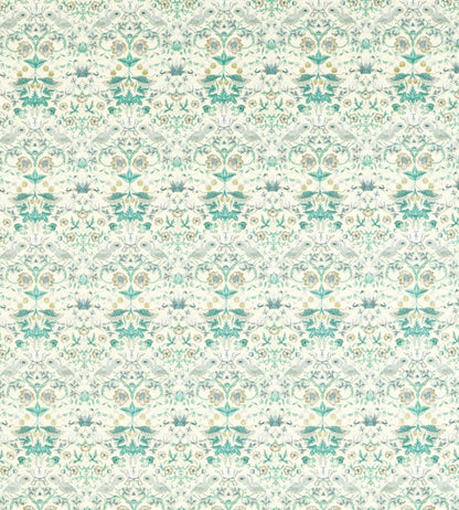 Strawberry Thief Embroidery Fabric by Clarke & Clarke Teal
