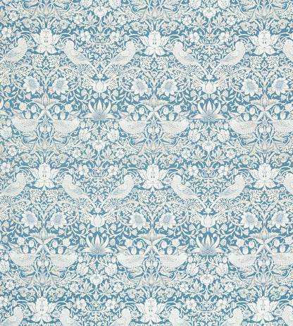 Strawberry Thief Jacquard Fabric by Clarke & Clarke Denim