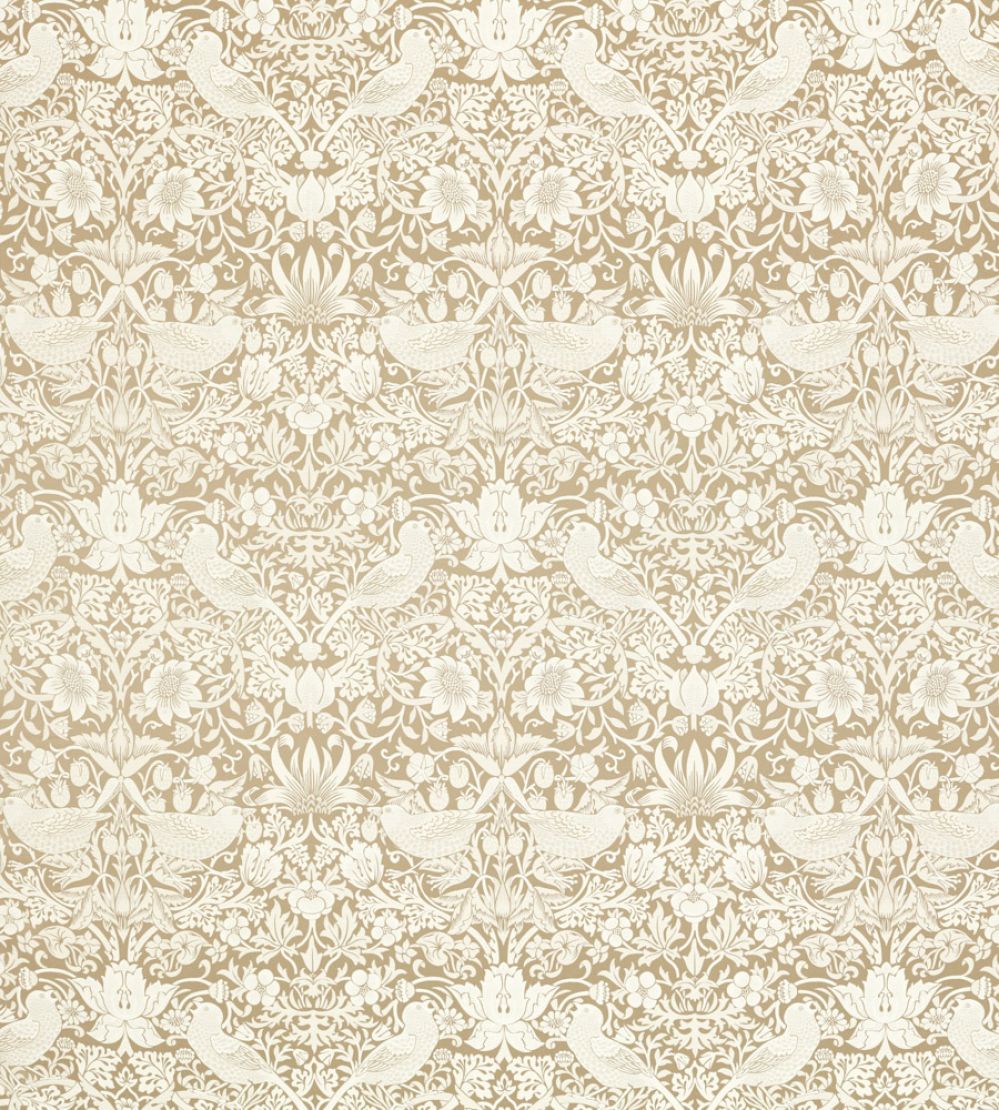 Strawberry Thief Jacquard Fabric by Clarke & Clarke Linen