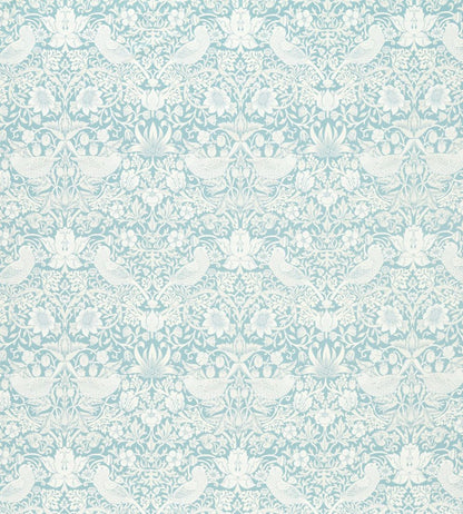 Strawberry Thief Jacquard Fabric by Clarke & Clarke Mineral