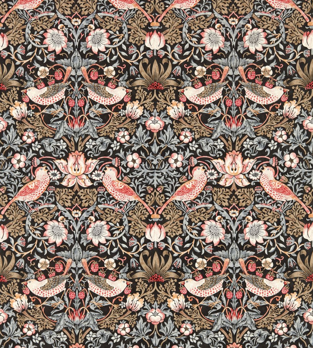 Strawberry Thief Wallpaper by Morris & Co Old Fashioned