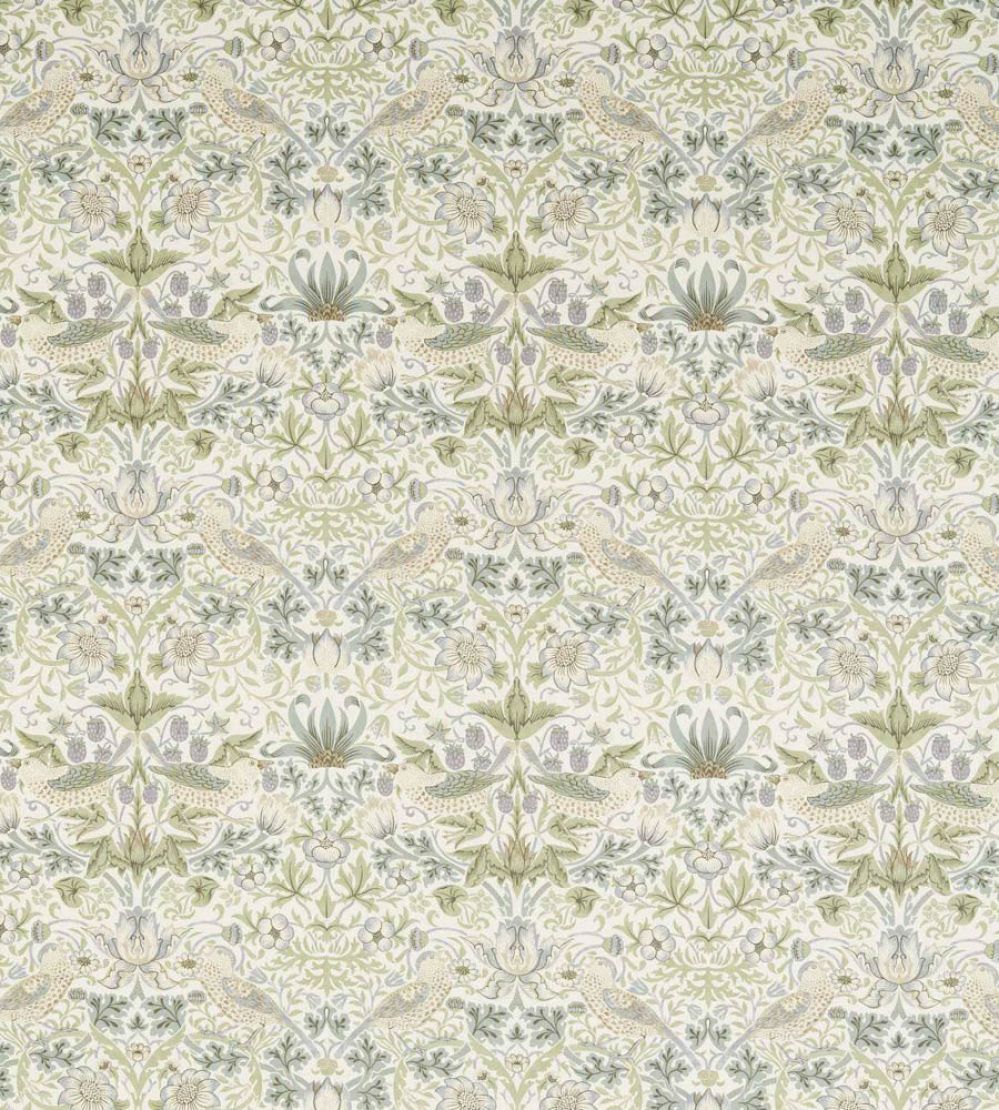 Strawberry Thief Wide Width Fabric by Morris & Co Lilac/Sage