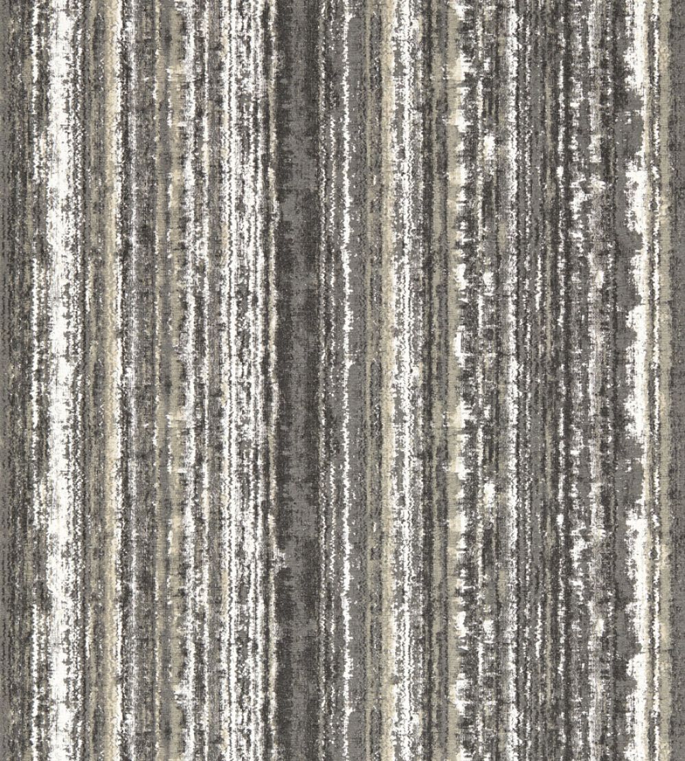 Striatus Wallpaper by Clarke & Clarke Charcoal/Gilver